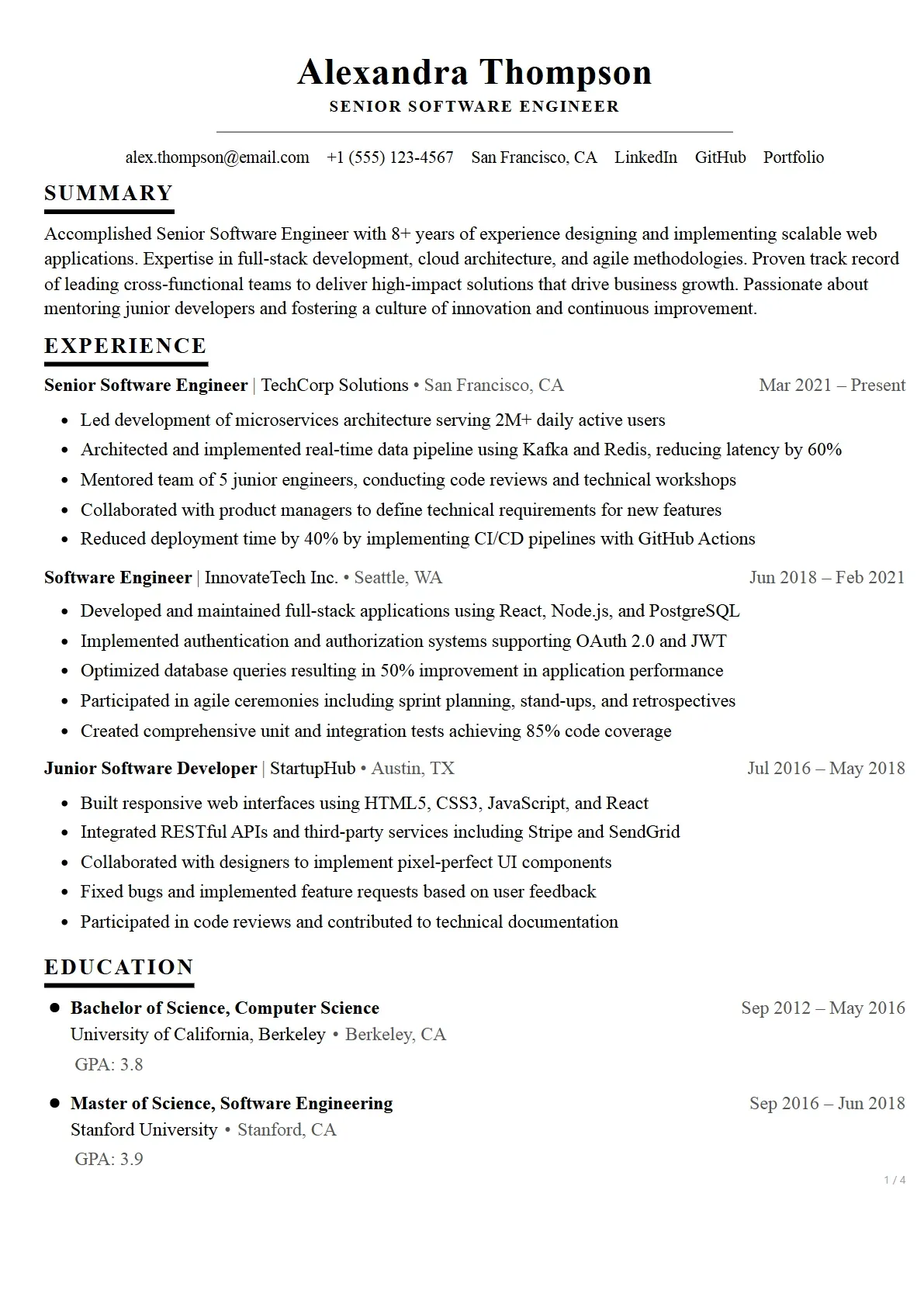 Tech Elegance template