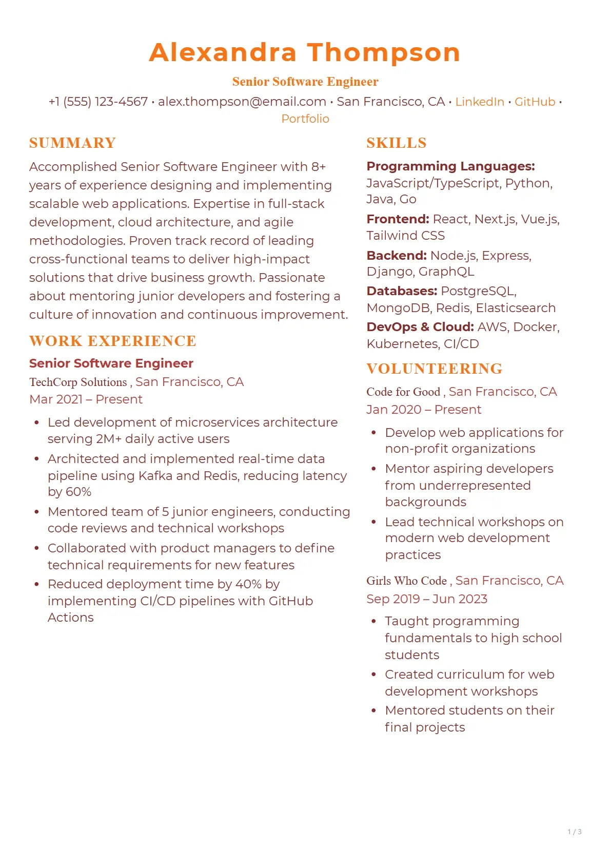 Tech Fusion Professional template