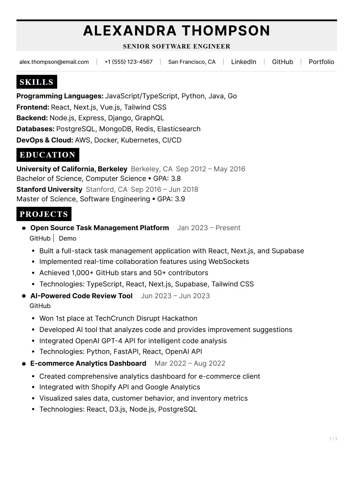 Tech Titan Professional template